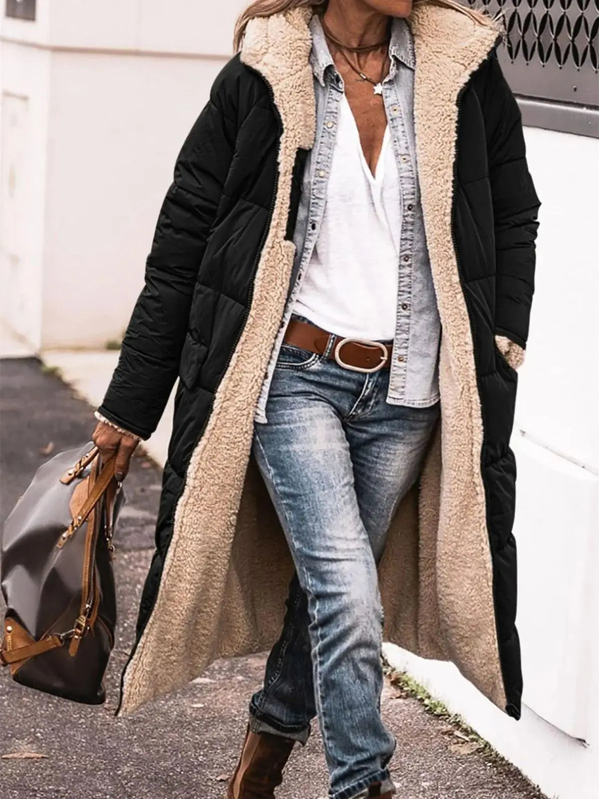 Élégant Manteau Double face Femme