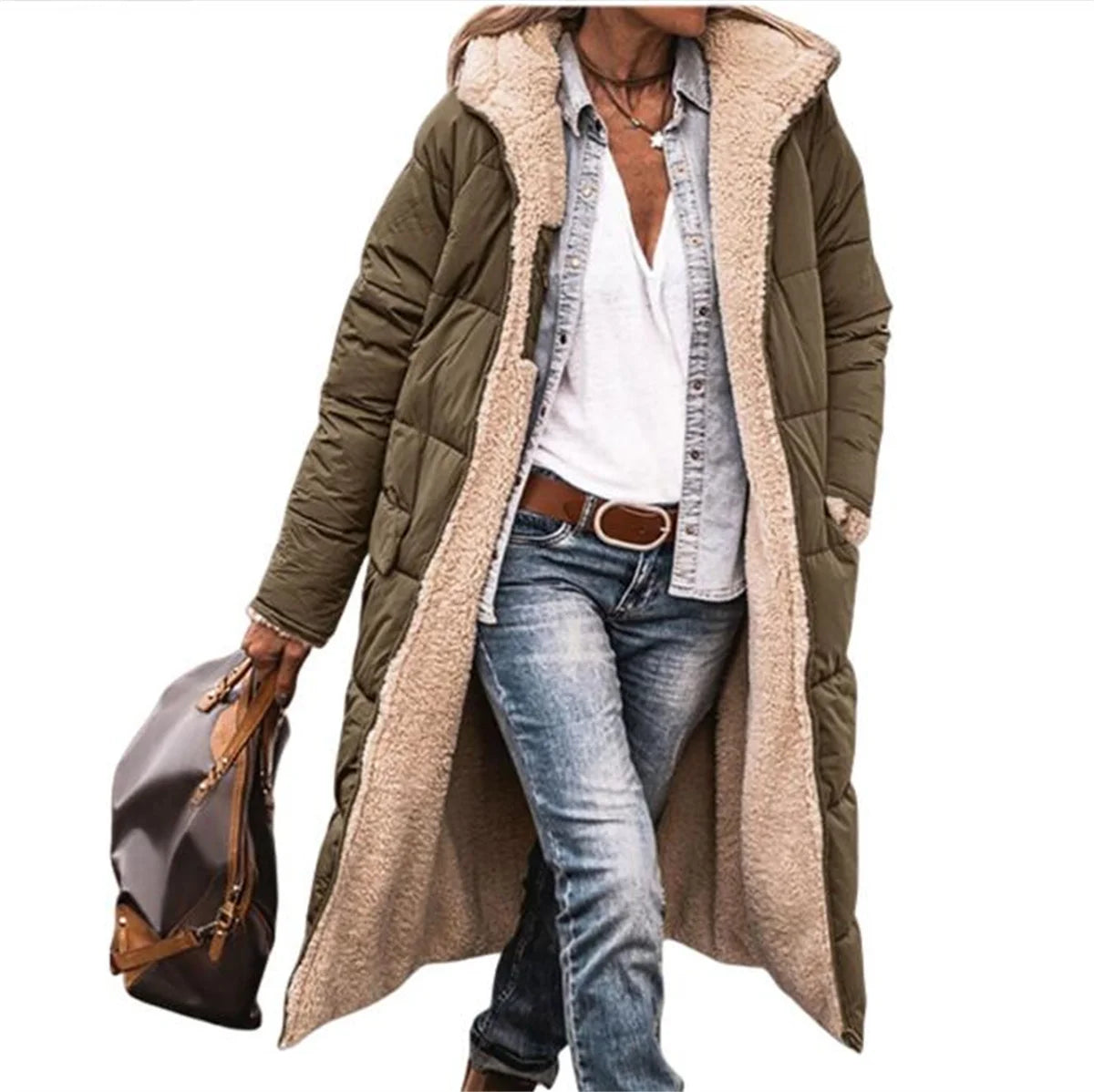 Élégant Manteau Double face Femme