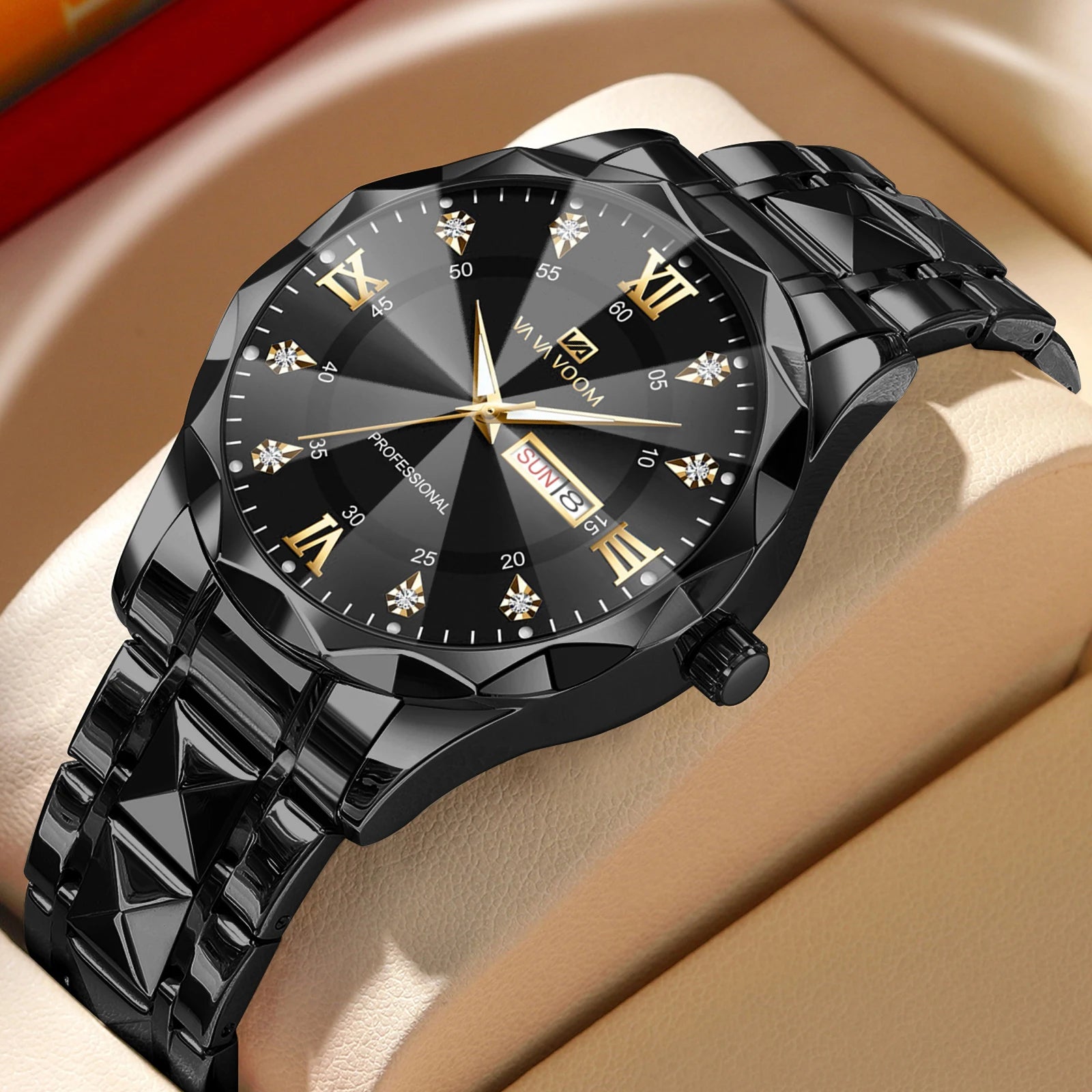 Men Watch Water Diamond Luxury Night