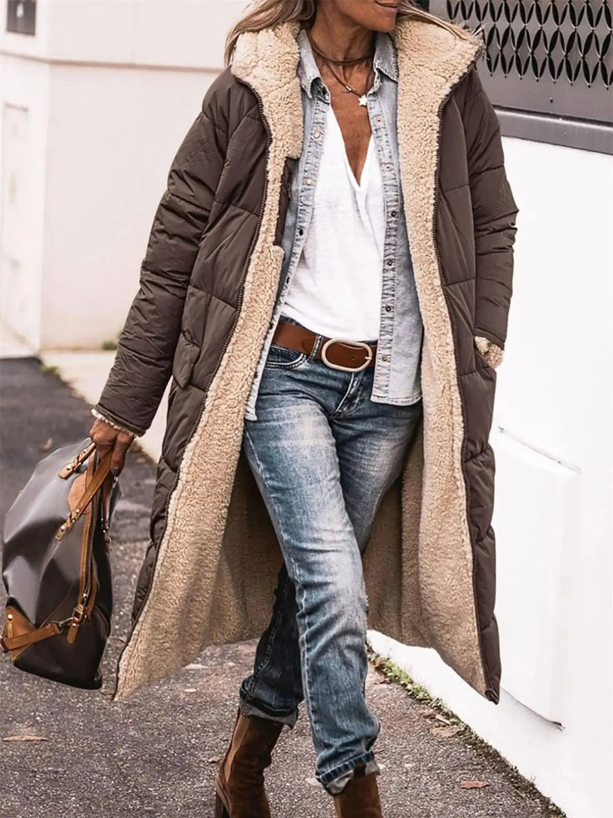 Élégant Manteau Double face Femme