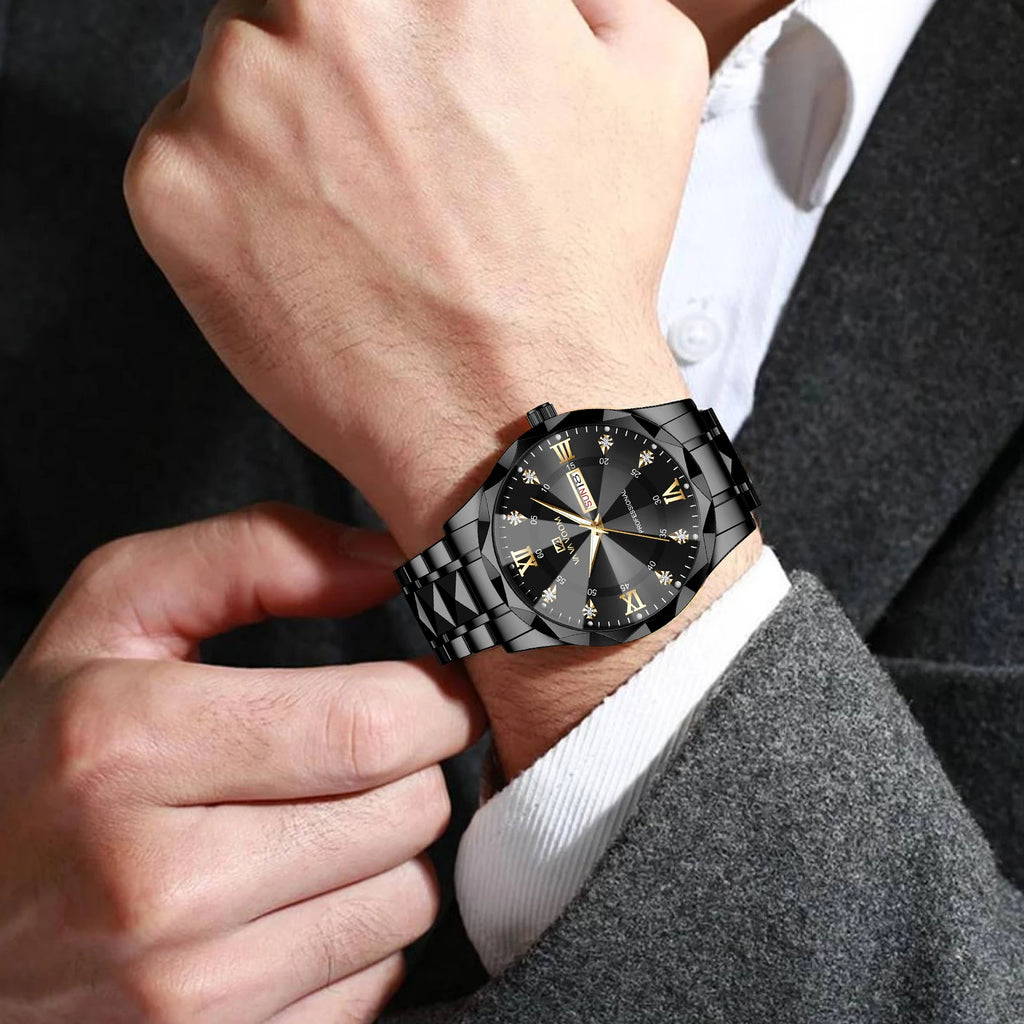 Men Watch Water Diamond Luxury Night